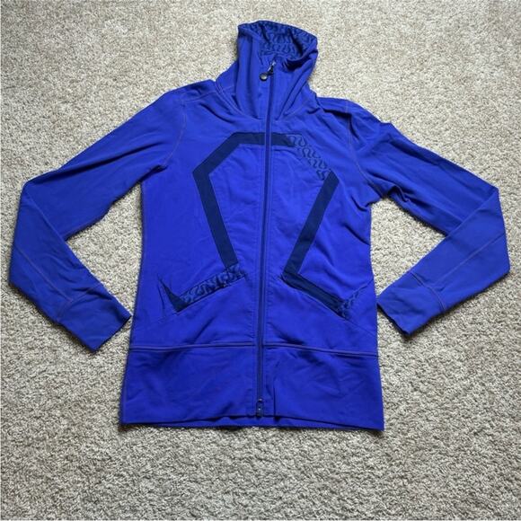 lululemon athletica Jackets & Blazers - Lululemon Vintage Cowl Neck Zip Up Jacket
Blue